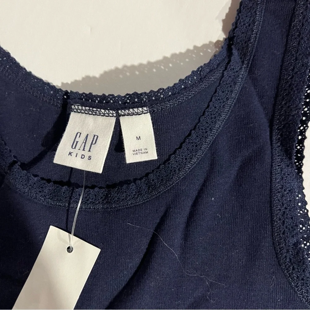 GAP Kids Girls Tank Top Navy Blue Size Medium NWT
